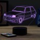 Lampe illusion 3D Renault Super 5 GT Turbo