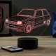 Lampe illusion 3D Renault Super 5 GT Turbo