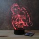 Lampe illusion 3D Rosie la riveteuse