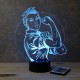 Lampe illusion 3D Rosie la riveteuse