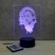 Lampe illusion 3D Serge Gainsbourg