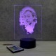 Lampe illusion 3D Serge Gainsbourg