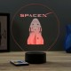 Lampe illusion 3D SpaceX Crew Dragon