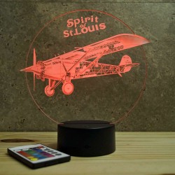 Lampe illusion 3D Spirit of St Louis