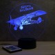 Lampe illusion 3D Spirit of St Louis