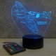 Lampe illusion 3D SpitFire Supermarine