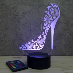 Lampe illusion 3D Talon Haut