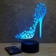 Lampe illusion 3D Talon Haut