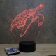 Lampe illusion 3D Tortue marine