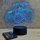 Lampe illusion 3D Tracteur John Deere