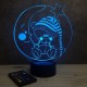 Lampe illusion 3D veilleuse Nounours