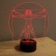 Lampe illusion 3D Vitruve LÃ©onard de Vinci