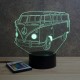 Lampe illusion 3D VW Combi