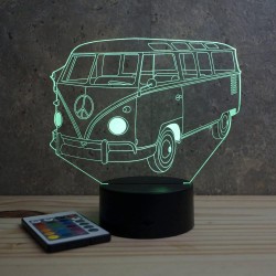 Lampe illusion 3D VW Combi