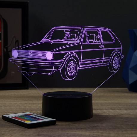 Lampe illusion 3D VW Golf 1 GTI