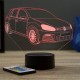 Lampe illusion 3D VW Golf 6 R