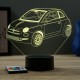 Lampe illusion 3D Fiat 500 nouvelle gÃ©nÃ©ration